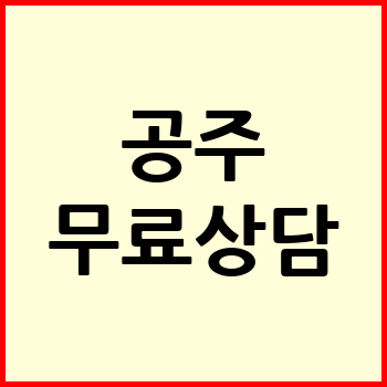공주시 개인회생