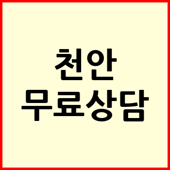 천안시 개인회생