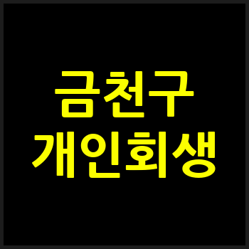 서울 금천구 개인회생