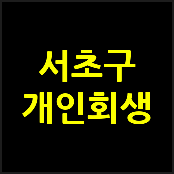 서울 서초구 개인회생