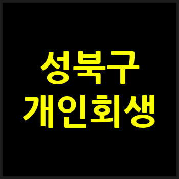 서울 성북구 개인회생